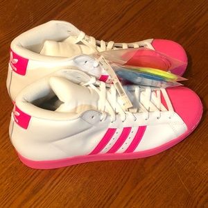 Size 10.5 adidas Pro Model White Pink 2020 FY2755